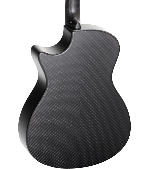 RainSong Concert Hybrid Series CH-OM Acoustic-Electric Guitar with L.R. Baggs Stagepro Element Electronics Pinstripe Rosette