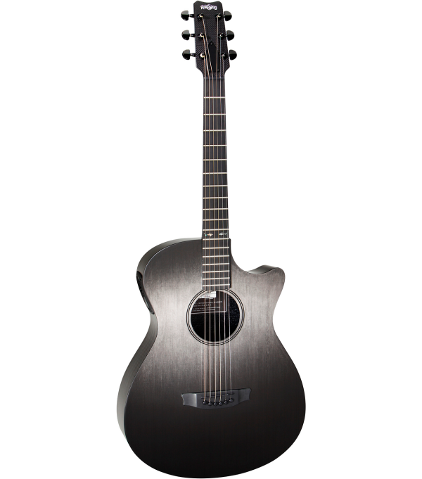 RainSong Concert Hybrid Series CH-OM Acoustic-Electric Guitar with L.R. Baggs Stagepro Element Electronics Pinstripe Rosette