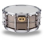 Pork Pie Big Black Brass Snare Drum with Tube Lugs and Chrome Hardware Black 14 x 6.5 in.