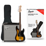 Squier Affinity PJ Bass Pack with Fender Rumble 15G Amp  Brown Sunburst